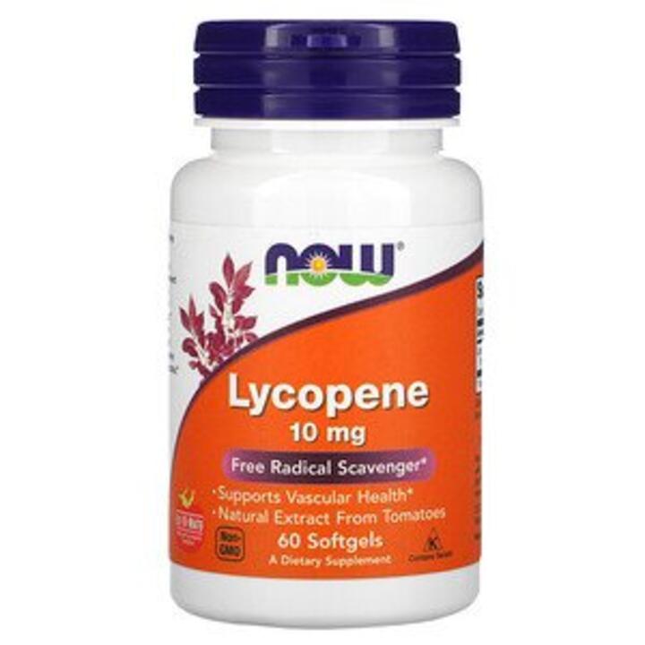 ნაუ - ლიკოპეინი 10 მგ - 60 რკაფს / NOW - Lycopene 10 mg - 60 Softgels