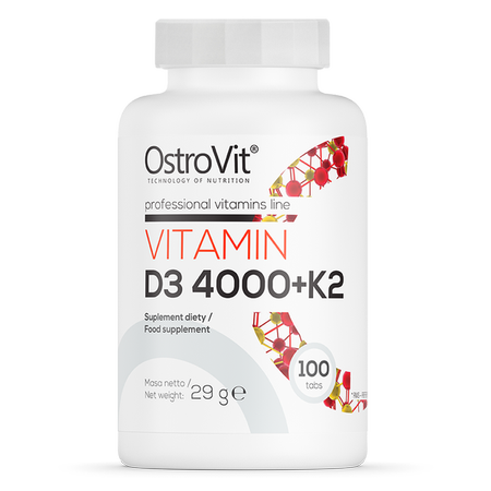 OstroVit - Vitamin D3 4000 + K2 - 100 tabs