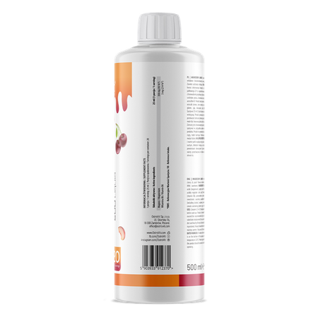 OstroVit - Magnesium + Vitamin B6 Liquid - 500 ml - Cherry & Peach