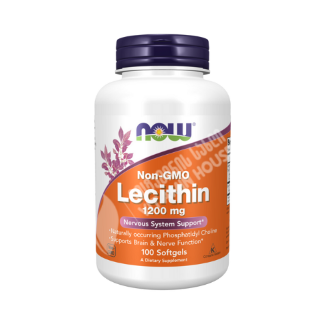 NOW - Lecithin 1200 mg - 100 sgels