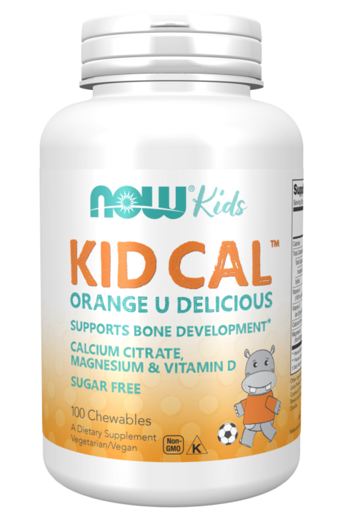 ნაუ - საბავშვო კალციუმი KID CAL - 100 საღეჭი აბი / NOW - Kid-Cal Chewable CalcIum - 100 loz