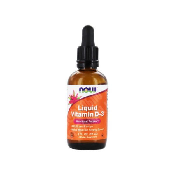 ნაუ - ვიტამინი დ3 სითხე - 59 მლ / NOW - Liquid Vitamin D3 - 59 ml