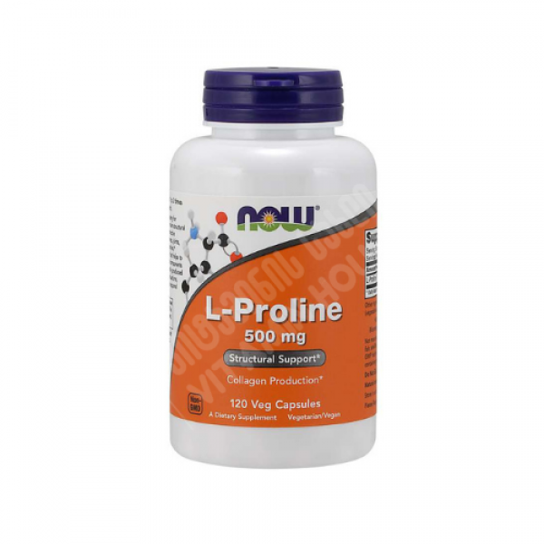 ნაუ - პროლინი 500 მგ - 120 ვკაფს / NOW - Proline 500 mg - 120 vcaps